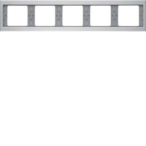 Berker 13937003 Rahmen 5fach waagerecht K.5 Alu Mesch Shop Berker 13937003 Rahmen 5fach waagerecht K.5 Alu Mesch Shop